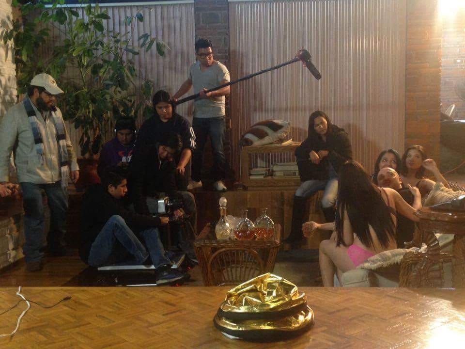 Producción audiovisual en set